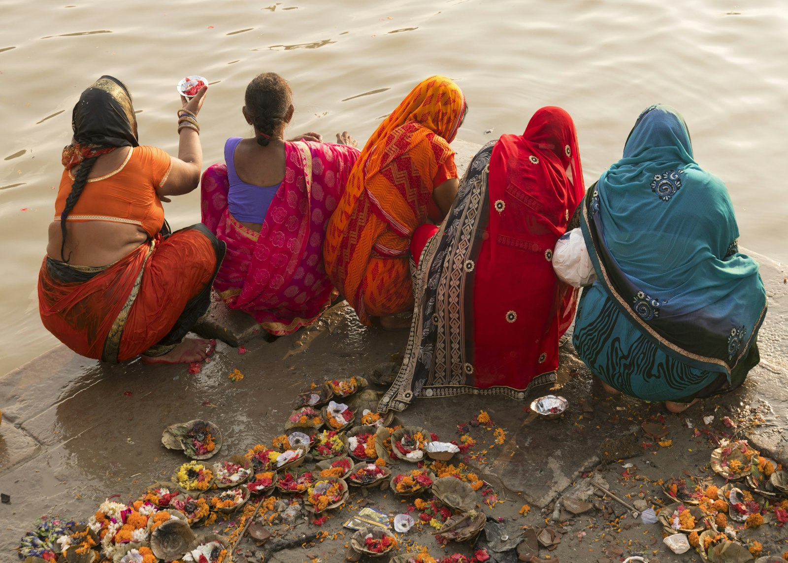 Varanasi ghats on the Ganga river